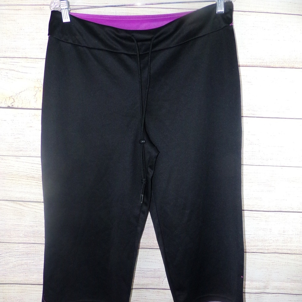 Pink Punch Women's Black an Purple Work Out Pant